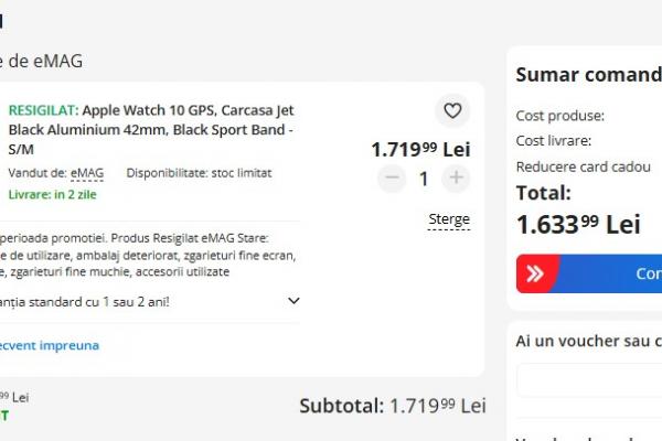 Apple Watch 10 GPS - resigilat