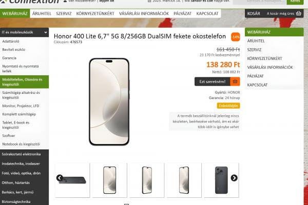 HONOR 400 Lite - Listare înainte de debut