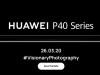 Huawei P40 și Huawei P40 Pro vor fi anunțate în cadrul unui eveniment online pe 26 martie; Avem și un teaser nou