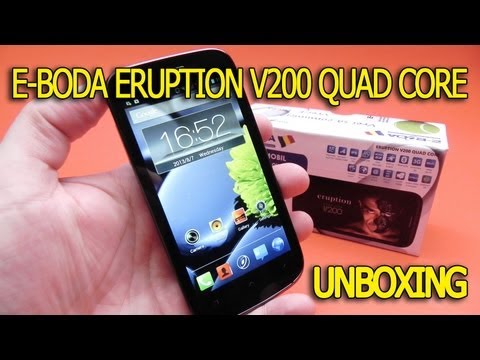 E-Boda Eruption V200 Quad Core unboxing - Mobilissimo.ro