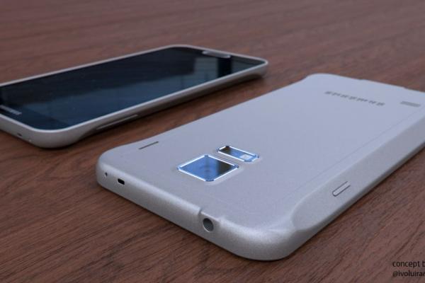 Samsung Galaxy F, un concept de Galaxy S5 cu design metalic și forma ușor modificată