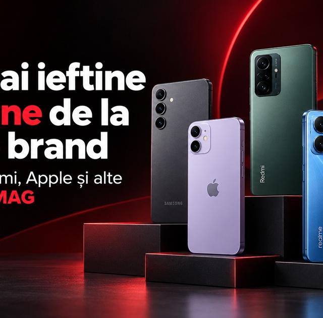 Cele mai accesibile telefoane Samsung, Xiaomi, Apple pe eMAG în 2026