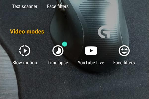 Interfață grafică cameră Motorola Moto G6 Plus (capturi de ecran)