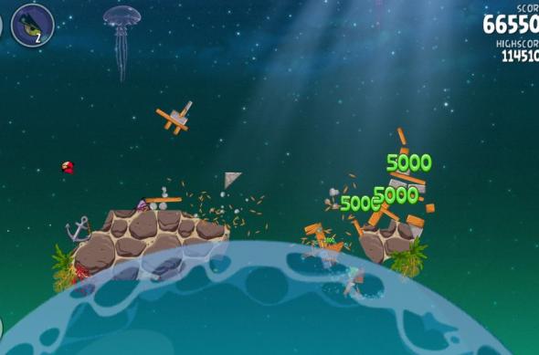Angry Birds Space Pig Dipper review: 30 de nivele noi, gravitația Întâlnește gameplay-ul acvatic (Video): screenshot_2013_01_11_20_03_09.jpg