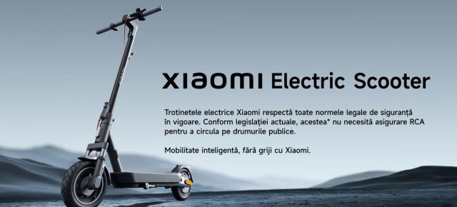 Xiaomi clarifică statutul trotinetelor electrice în România; Modelele Electric Scooter 4 Lite Gen 2, 5 Pro sau 6 Lite sunt exceptate de la RCA