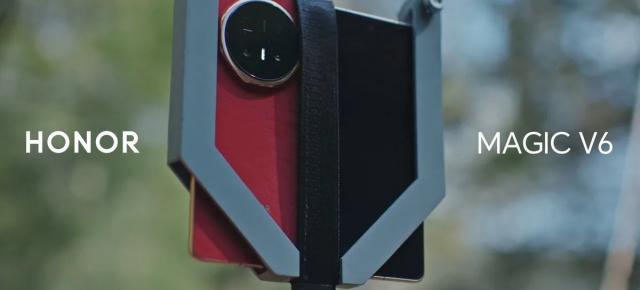 HONOR a atârnat o persoană de un Magic V6 ca să testeze rezistența balamalei (Video)