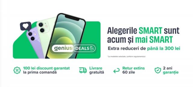 Flip şi eMAG Genius îţi dau reduceri de până la 300 de lei la telefoane premium recondiţionate
