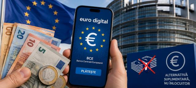 Parlamentul European dă undă verde pentru euro digital; Sunt în pericol banii cash?