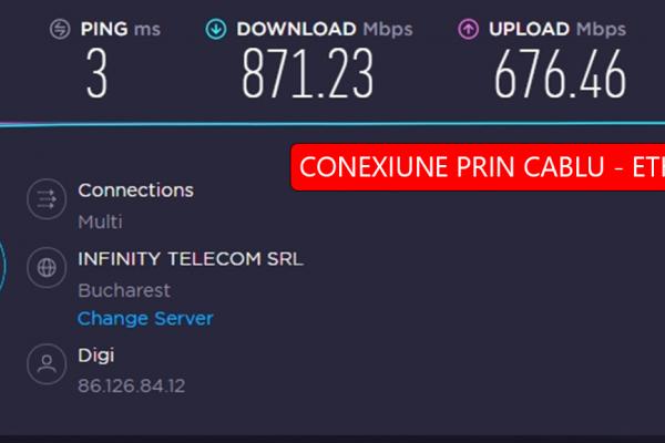 Test viteză - Router Mercusys MR70X