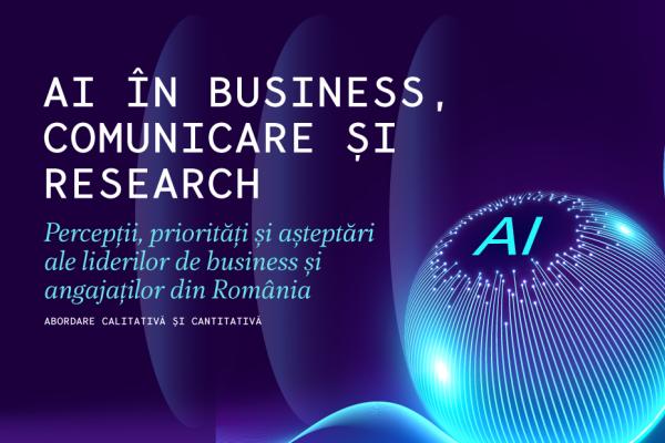 Companiile din România folosesc AI-ul în special pentru traduceri și idei, fiind multă precauție la mijloc (Studiu Rogalski)