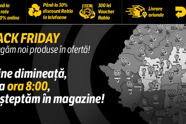Noul catalog cu oferte Flanco de Black Friday 2025 e aici! PS5 la o sumă „familiară”, Smart TV-uri cu sute de lei mai ieftine + campanie Rabla activă