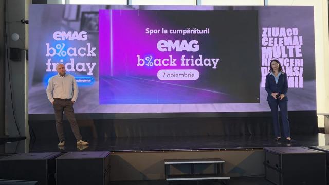 <b>eMAG dă startul Black Friday pe 7 noiembrie, iar „Roata Norocului” revine; În ofertă aur, abonamente la energie, carne și bilete la festival de la doar 10 lei</b>După cum era de așteptat, Black Friday 2025 are loc pe 7 noiembrie la eMAG. Un mic „sneak peak” asupra ofertelor avem prin intermediul colegului Alex, care a participat azi la o conferință dedicată pe această temă. Anul acesta, retailerul online aduce
