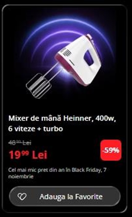 Black Friday 2025, Live Blogging Mobilissimo; Reduceri și cataloage eMAG, PC Garage, Fashion Days, evoMAG.ro, Flanco... - imaginea 171