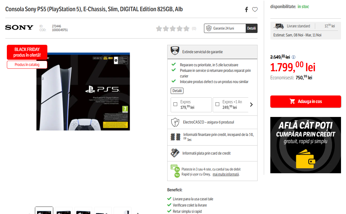 Black Friday 2025, Live Blogging Mobilissimo; Reduceri și cataloage eMAG, PC Garage, Fashion Days, evoMAG.ro, Flanco... - imaginea 315