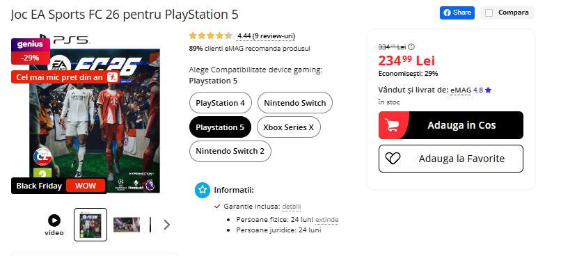 Black Friday 2025, Live Blogging Mobilissimo; Reduceri și cataloage eMAG, PC Garage, Fashion Days, evoMAG.ro, Flanco... - imaginea 381