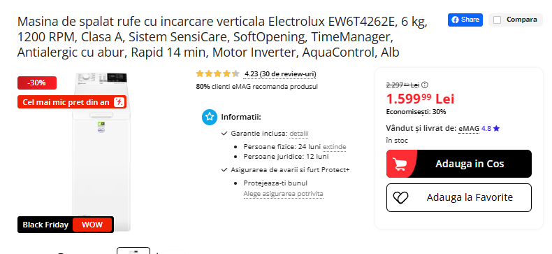 Black Friday 2025, Live Blogging Mobilissimo; Reduceri și cataloage eMAG, PC Garage, Fashion Days, evoMAG.ro, Flanco... - imaginea 387