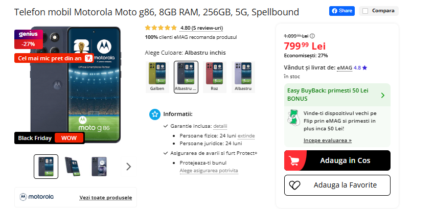 Black Friday 2025, Live Blogging Mobilissimo; Reduceri și cataloage eMAG, PC Garage, Fashion Days, evoMAG.ro, Flanco... - imaginea 428