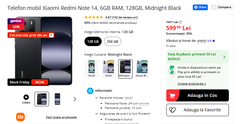 Black Friday 2025, Live Blogging Mobilissimo; Reduceri și cataloage eMAG, PC Garage, Fashion Days, evoMAG.ro, Flanco... - imaginea 430