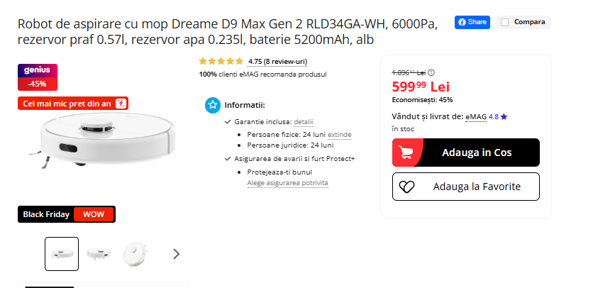 Black Friday 2025, Live Blogging Mobilissimo; Reduceri și cataloage eMAG, PC Garage, Fashion Days, evoMAG.ro, Flanco... - imaginea 445