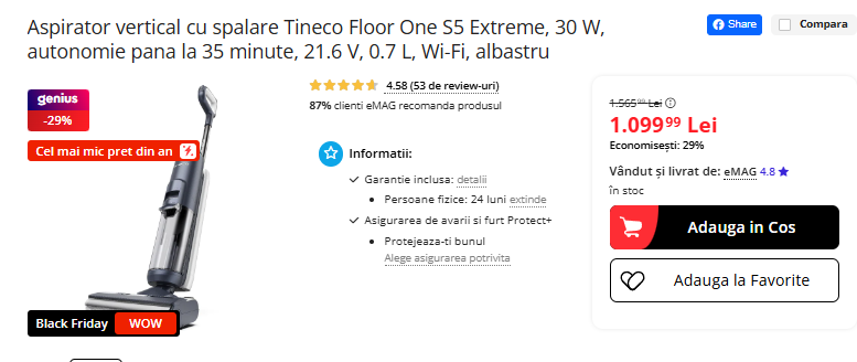 Black Friday 2025, Live Blogging Mobilissimo; Reduceri și cataloage eMAG, PC Garage, Fashion Days, evoMAG.ro, Flanco... - imaginea 447