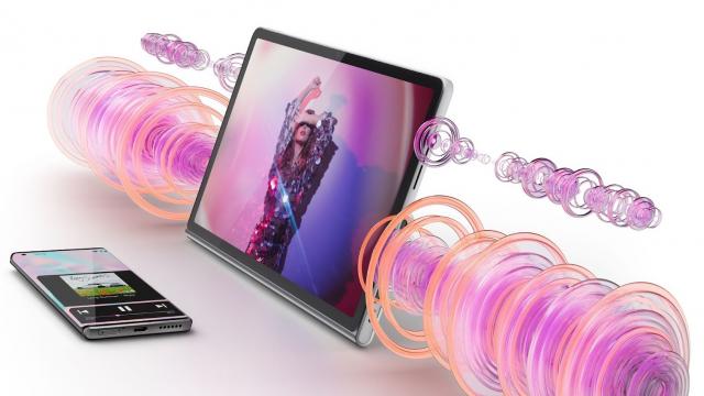 <b>Iubeşti muzica? Lenovo Tab Plus e o tabletă pentru audiofili, cu 8 difuzoare JBL la bord</b>Uite o nişă pe care nu am văzut-o explorată suficient... şi mă refer aici la cea a tabletelor pentru audiofili. Music phone-uri au mai fost şi vor mai fi... dar tablete pentru muzică mai 