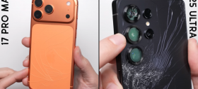 Cum rezistă iPhone 17 Pro Max la un drop test faţă de Galaxy S25 Ultra: titan versus aluminiu 
