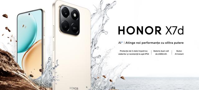 HONOR aduce AI și baterie de 6.500mAh în zona entry-level; X7d are un preț bun și o cameră de 108MP