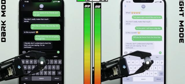 Dark Mode chiar ajută la economisirea energiei pe iPhone-urile cu panouri OLED! 