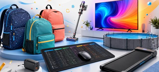 Turul Magazinelor #1633: S-au ieftinit ghiozdanele! Mousepad cu comenzi rapide tastatură şi bandă de alergat de 1400 lei
