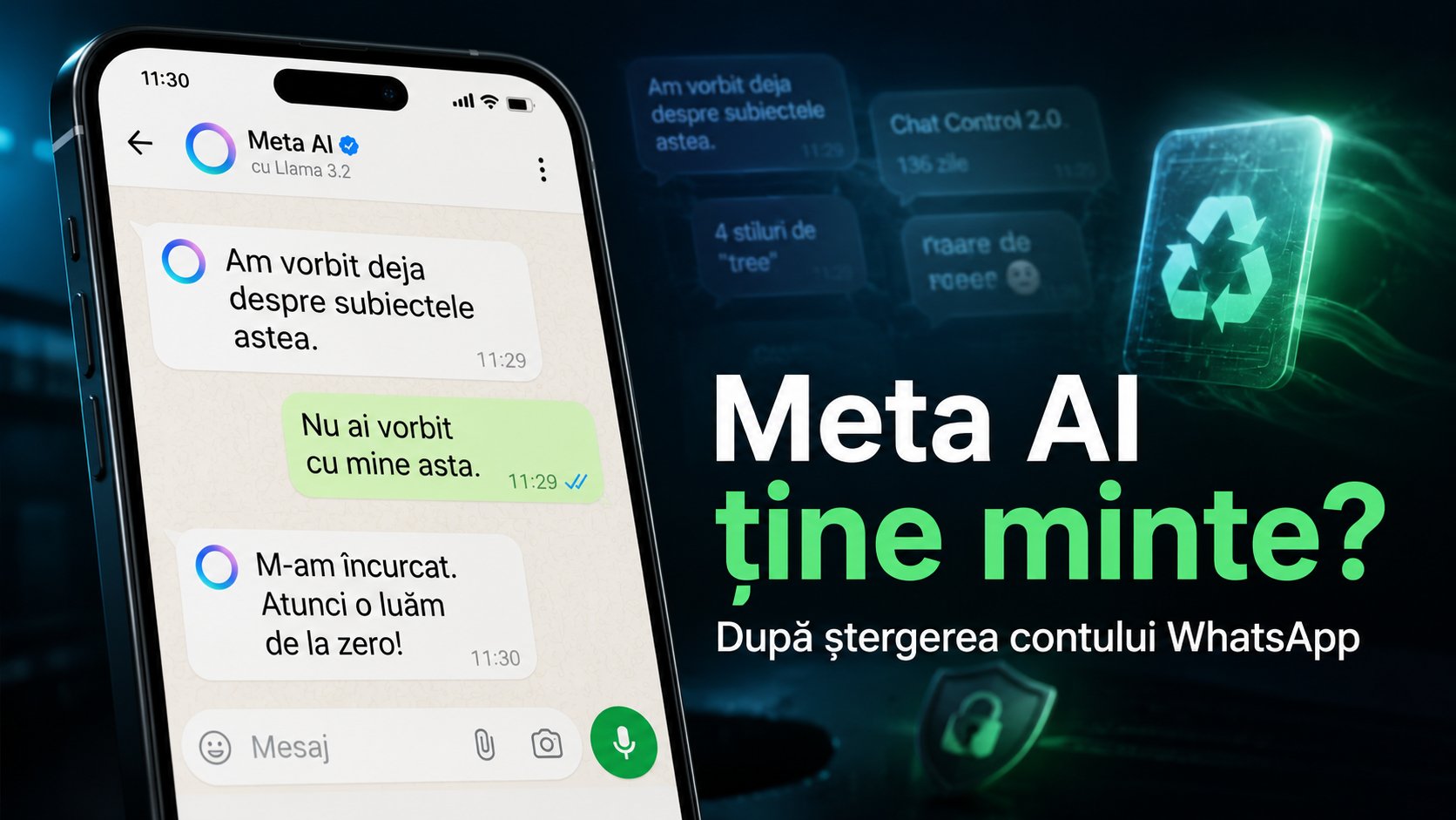 Ai șters contul WhatsApp? Meta AI s-ar putea să-și amintească în continuare ce i-ai spus