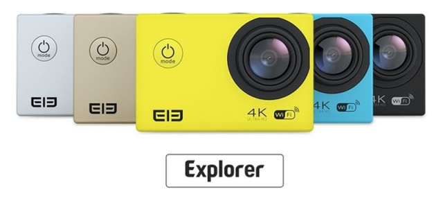 Camera video de acțune Elephone ELE Explorer 4K costă doar 225 lei și se livrează din depozitul european