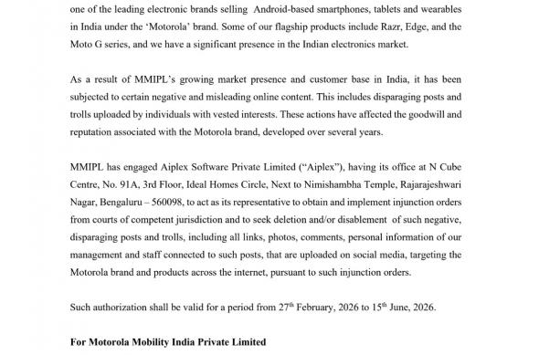 Motorola India, amenințări: image3.jpg
