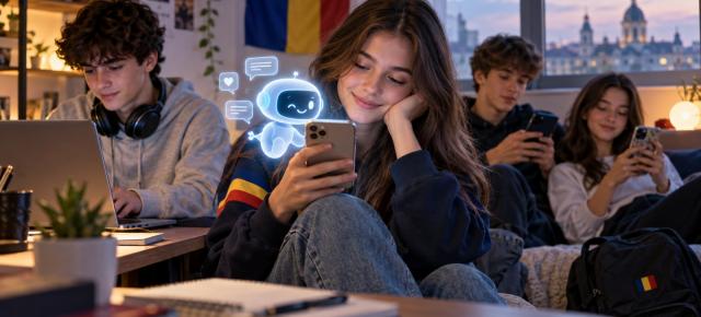 56% dintre adolescenții români folosesc AI aproape zilnic; 22% vorbesc cu el „ca unui prieten”