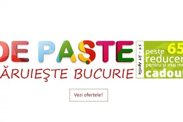 Reduceri de 65% la evoMAG.ro cu ocazia sărbătorilor de Paște; promoție valabilă în perioada 19 - 29 aprilie