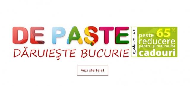 Reduceri de 65% la evoMAG.ro cu ocazia sărbătorilor de Paște; promoție valabilă în perioada 19 - 29 aprilie