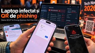 Am infectat intenționat un laptop și am scanat un QR de phishing la Orange Business Tech Now; Așa lucrează SCUT