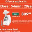 OCAZIA ZILEI pe FLANCO: Mașină de tocat carne Bosch MFW2515W la doar 309 lei!
