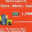 OCAZIA ZILEI pe FLANCO: Consolă Microsoft Xbox One X Cyberpunk 2077 Limited Edition la doar 1799 de lei!