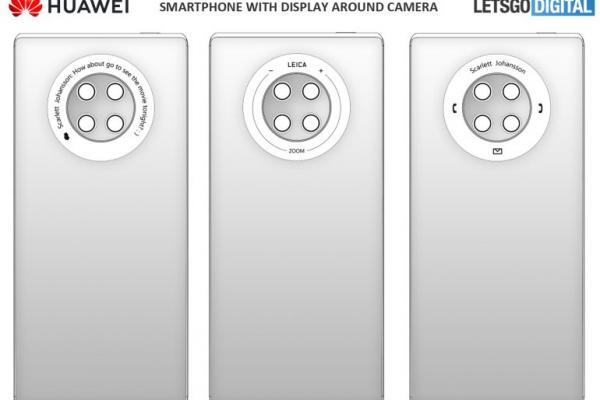 Cea mai nouă găselniţa Huawei? Ecranul inel din jurul camerei, care ar putea debuta pe Huawei Mate 40