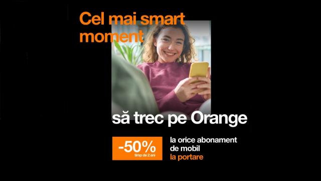 <b>(P) Orange îți oferă cele mai bune servicii 5G la jumătate de preț (50% reducere la abonament, pachete fibră/TV/mobil Love)</b>În general companiile care oferă 50% reducere la ORICE o fac din două motive: aniversare sau Black Friday. Orange România nu mai aşteaptă nici una şi nici alta şi oferă deja reducere 50% la abonamente de mobil şi ORICE pachet de fibră