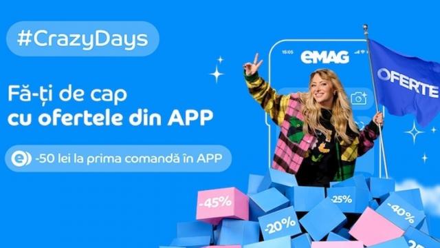 <b>Crazy Days revine la eMAG cu mii de oferte la gadget-uri, telefoane, electrocasnice, produse pentru casă; Ce avem în ofertă?</b>Primele luni ale anului 2026 ne aduce multe oferte în online. O campanie apreciată în online vine de la eMAG, sub forma Crazy Days. O nouă rundă de oferte tocmai a început, mii de produse fiind disponibile atât pe site, cât și în aplicația mobilă