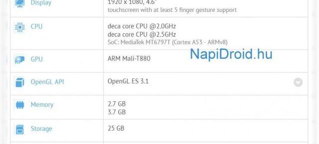 Meizu Pro 6 își face apariția în cadrul GFXBench cu 4 GB memorie RAM și procesor deca-core Helio X25