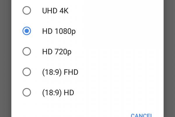 Interfață grafică cameră Nokia 7 Plus
