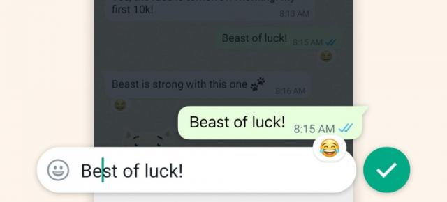 WhatsApp îţi permite în sfârşit să editezi mesaje, timp de până la 15 minute după trimiterea lor