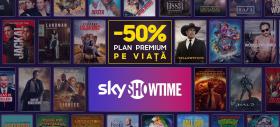 50% reducere pe viață la noul abonament Premium de la SkyShowtime! Ofertă valabilă în perioada 29 octombrie - 9 decembrie