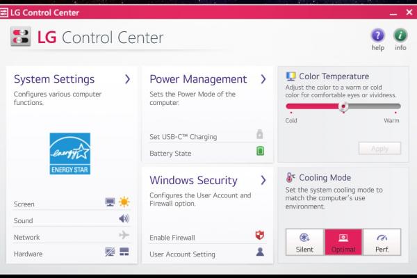 LG Gram 16Z90P - Software