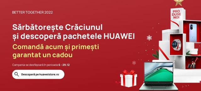 Huawei porneşte campania de Crăciun cu bundle-uri pentru femei, bărbaţi, familii, concursuri şi cadouri