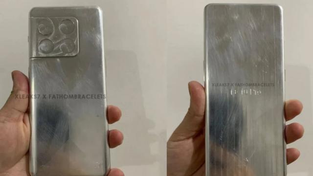 <b>OnePlus 10 Pro apare în machete din aluminiu, care confirmă designul camerei principale</b>Buchetul de scăpări ale lui OnePlus 10 Pro primeşte o nouă floare astăzi, sub forma unei machete din aluminiu a viitorului flagship. Destinat unui debut în ianuarie-februarie 2022, terminalul etalează un design al camerei diferit de abordările OnePlus