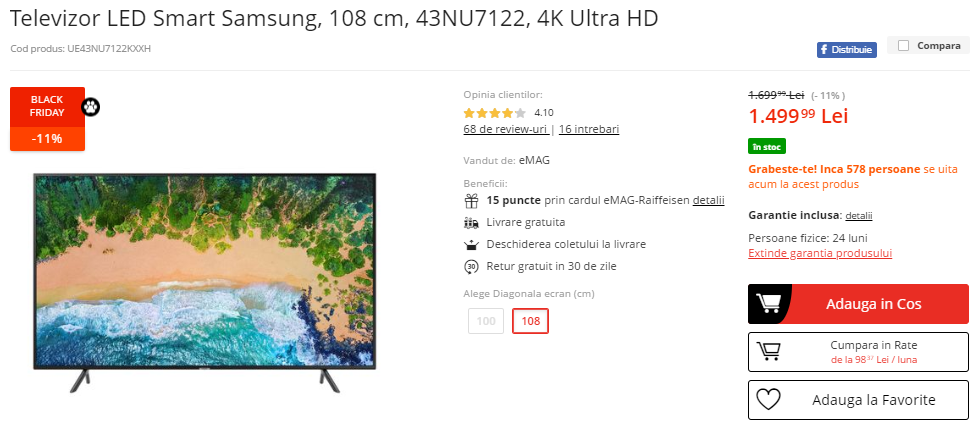 Black Friday 2018, Live Blogging Mobilissimo.ro; Reduceri și oferte eMAG, PC Garage, evoMAG, Cel.ro, Altex și alții.. - imaginea 338