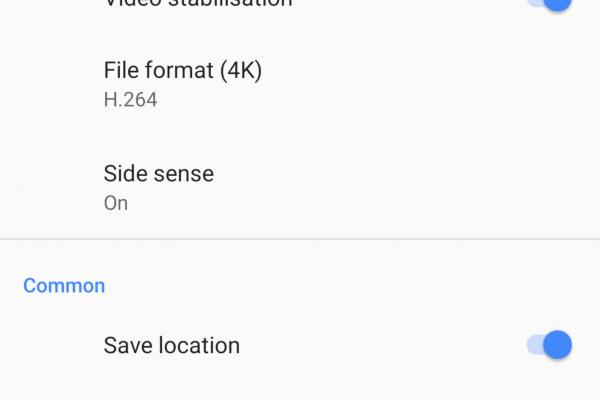 Interfață grafică camera Sony Xperia 1